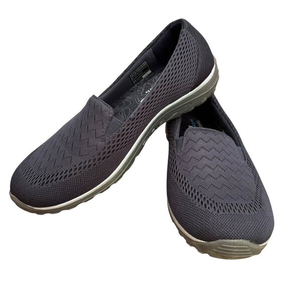 SKECHERS Memory Foam Slip On Navy Blue Relaxed Fit Size 9 Style 49244 EUC - Picture 1 of 10
